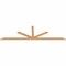 Ekena Millwork Saratoga Timber Gable Bracket, Western Red Cedar, 108"W x 31 1/2"H x 1 1/2"D x 3 1/2"F, 7/12 Pitch GBW108X31X0204SAR00SWR - alternate 5